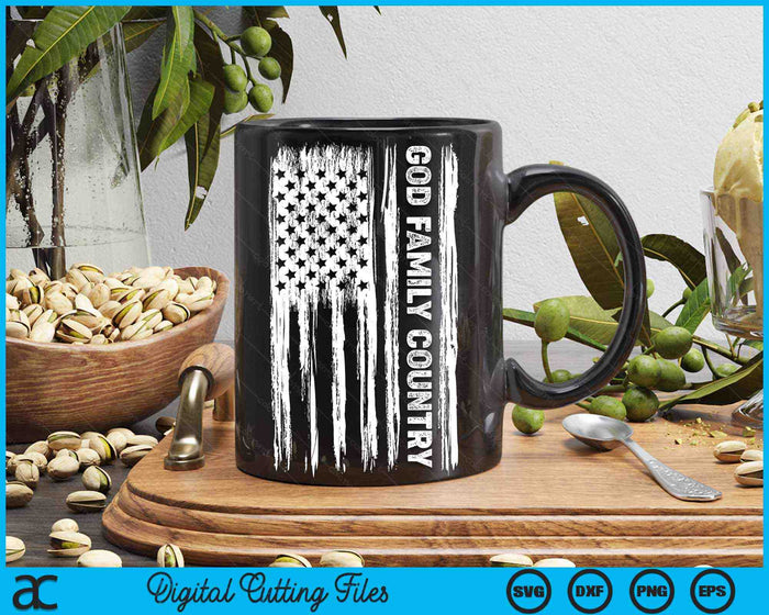 God Family Country Patriotic Christian American Flag SVG PNG Digital Printable Files God Family Country Patriotic Christian American Flag SVG PNG Digital Printable Files