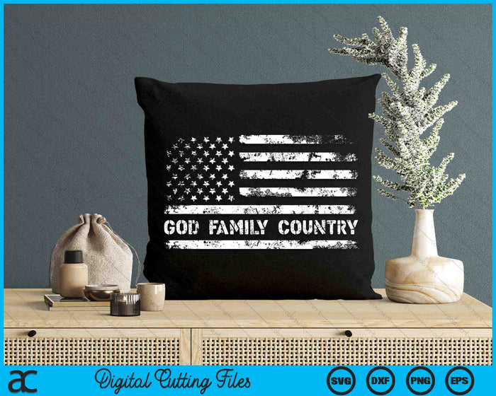 God Family Country Patriotic Christian American Flag SVG PNG Digital Cutting Files God Family Country Patriotic Christian American Flag SVG PNG Digital Cutting Files