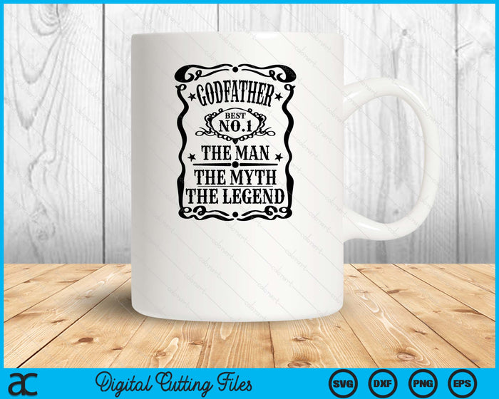 Godfather The Man The Myth The Legend Retro Gift for Dad Father's Day SVG PNG Digital Cutting Files Godfather The Man The Myth The Legend Retro Gift for Dad Father's Day SVG PNG Digital Cutting Files