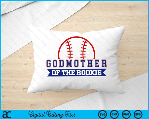 Godmother of Rookie 1st Birthday Baseball SVG PNG Digital Cutting Files