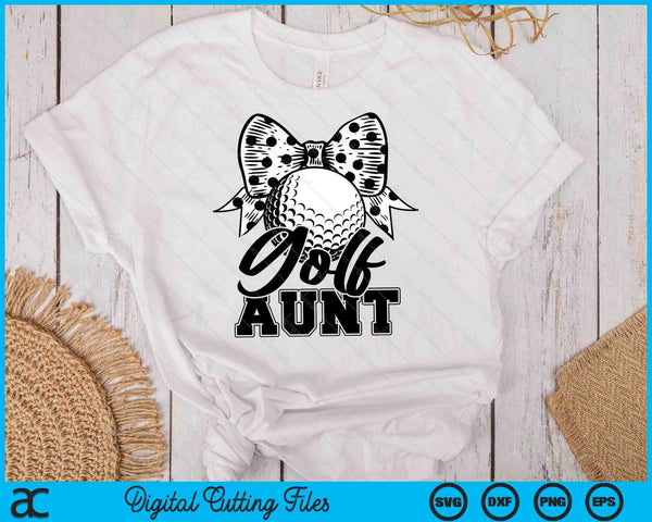 Golf Aunt Game Day Mother's Day SVG PNG Digital Printable Files