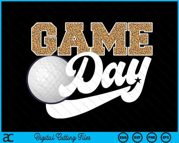 Golf Game Day Vibes Golf Coach Fan Player SVG PNG Digital Cutting Files