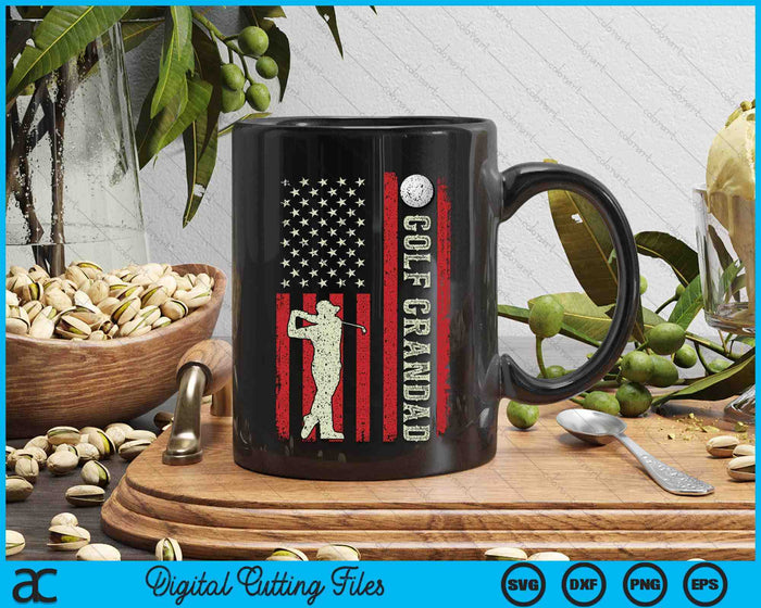 Golf Grandad US Flag Gifts For Grandad SVG PNG Digital Printable Files Golf Grandad US Flag Gifts For Grandad SVG PNG Digital Printable Files