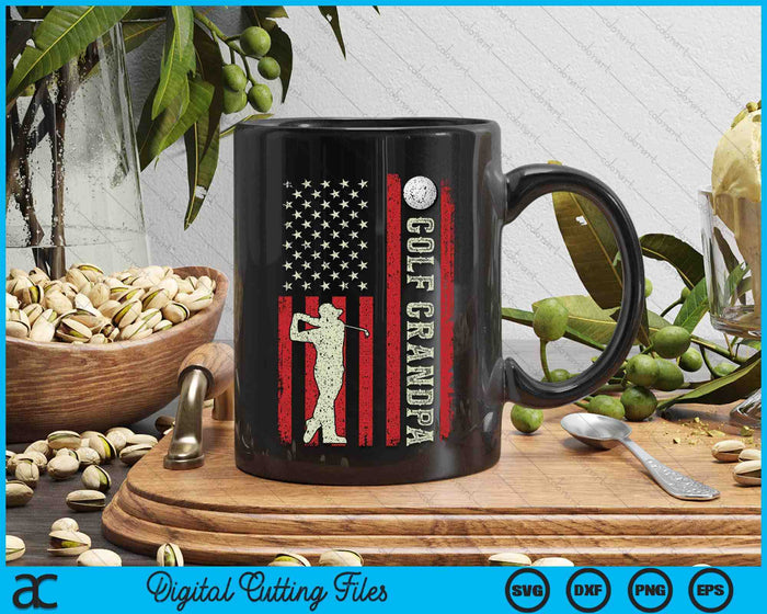 Golf Grandpa US Flag Gifts For Grandpa SVG PNG Digital Printable Files Golf Grandpa US Flag Gifts For Grandpa SVG PNG Digital Printable Files