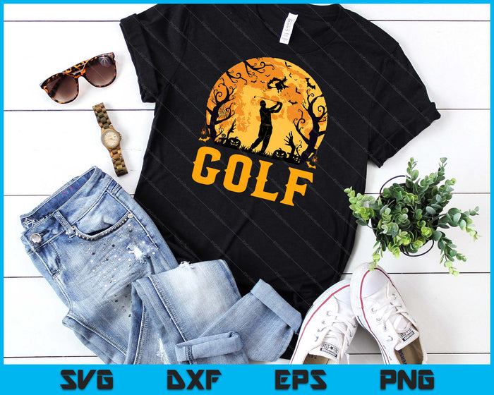 Golf Player Halloween Spooky Golf Lover Halloween SVG PNG Digital Cutting File Golf Player Halloween Spooky Golf Lover Halloween SVG PNG Digital Cutting File