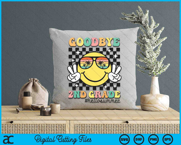 Goodbye 2nd Grade Hello Summer Last Day Of School Student SVG PNG Digital Cutting Files Goodbye 2nd Grade Hello Summer Last Day Of School Student SVG PNG Digital Cutting Files