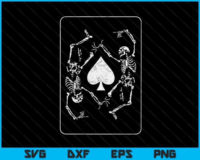 Goth Punk Ace Of Spades Card Shark Gambler Esqueleto SVG PNG Archivos de corte digital Goth Punk Ace Of Spades Card Shark Gambler Esqueleto SVG PNG Archivos de corte digital