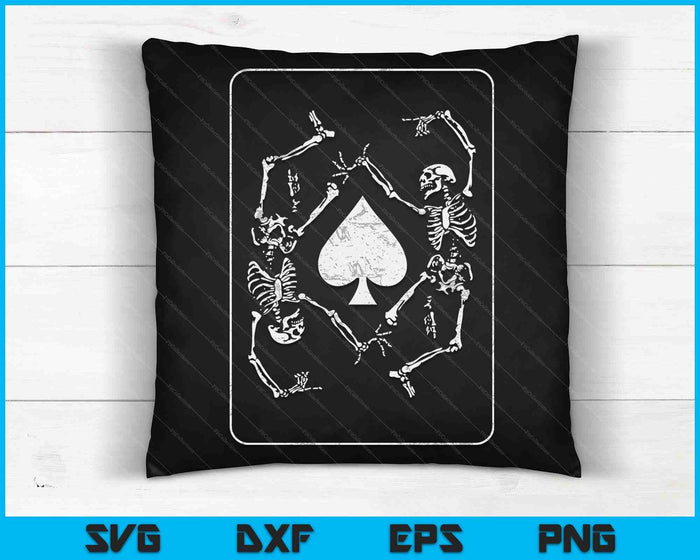 Goth Punk Ace Of Spades Card Shark Gambler Esqueleto SVG PNG Archivos de corte digital Goth Punk Ace Of Spades Card Shark Gambler Esqueleto SVG PNG Archivos de corte digital