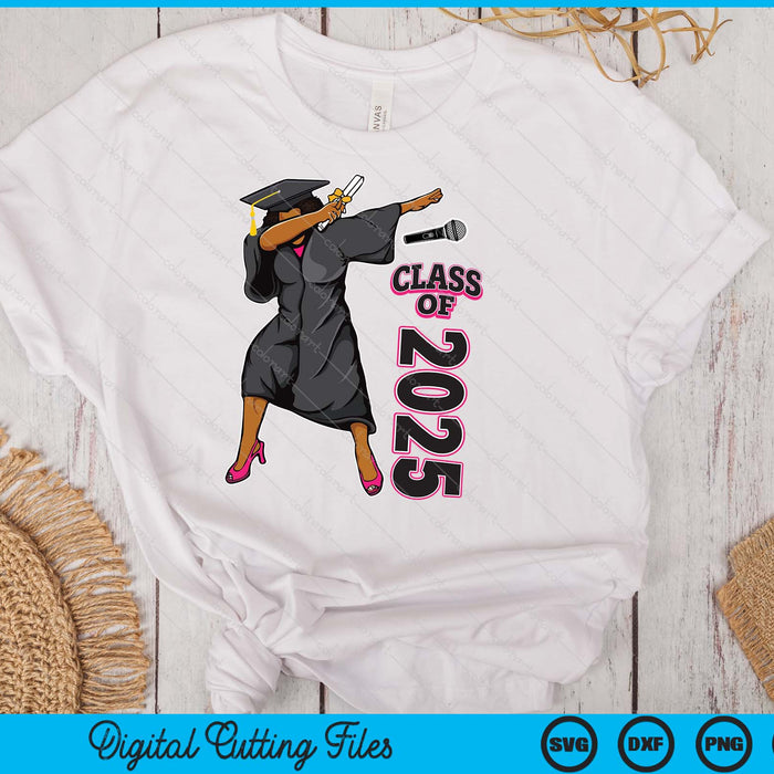 Graduation Gift Her Seniors Class of 2025 Black Girl SVG PNG Digital Printable Files Graduation Gift Her Seniors Class of 2025 Black Girl SVG PNG Digital Printable Files