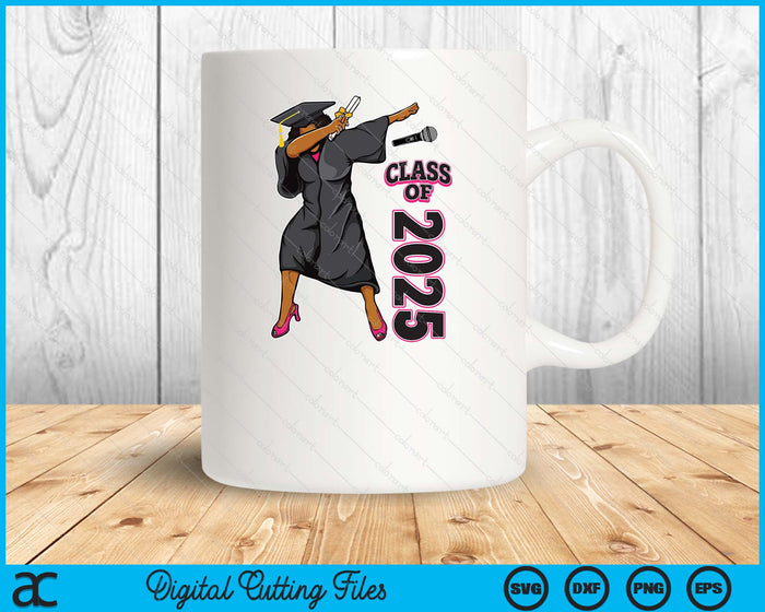 Graduation Gift Her Seniors Class of 2025 Black Girl SVG PNG Digital Printable Files Graduation Gift Her Seniors Class of 2025 Black Girl SVG PNG Digital Printable Files