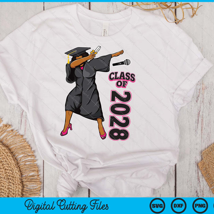Graduation Gift Her Seniors Class of 2028 Black Girl SVG PNG Digital Printable Files Graduation Gift Her Seniors Class of 2028 Black Girl SVG PNG Digital Printable Files