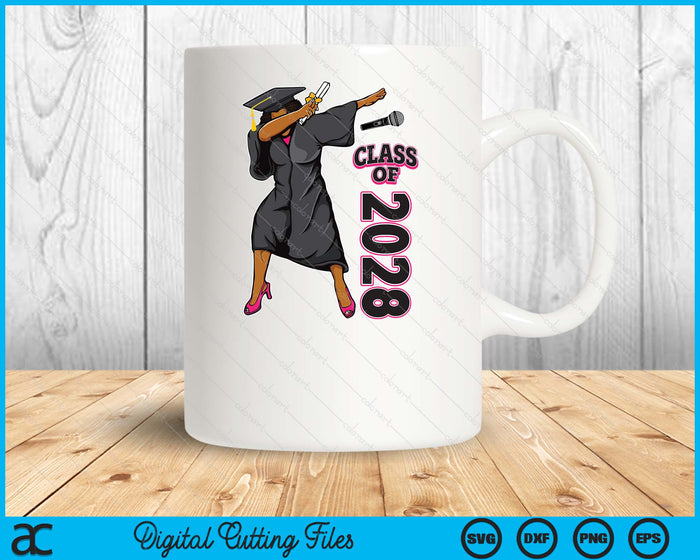 Graduation Gift Her Seniors Class of 2028 Black Girl SVG PNG Digital Printable Files Graduation Gift Her Seniors Class of 2028 Black Girl SVG PNG Digital Printable Files