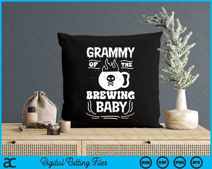Grammy Of The Brewing Baby Halloween Pregnancy Announcement SVG PNG Digital Cutting File Grammy Of The Brewing Baby Halloween Pregnancy Announcement SVG PNG Digital Cutting File