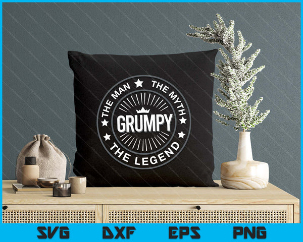 Grampy The Legend The Myth Grandpa Men Funny SVG PNG Digital Printable Files