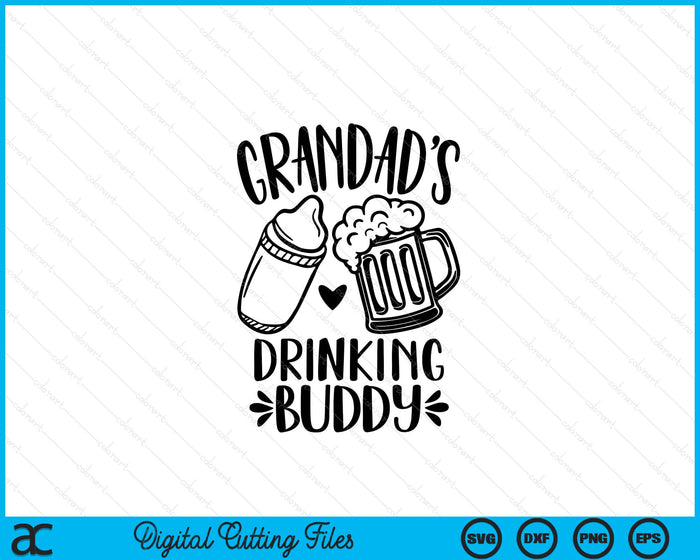 Grandad's Drinking Buddy Father's Day SVG PNG Digital Cutting Files Grandad's Drinking Buddy Father's Day SVG PNG Digital Cutting Files