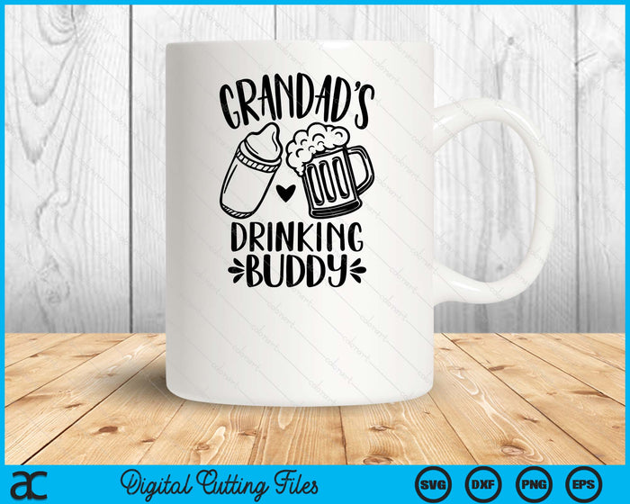 Grandad's Drinking Buddy Father's Day SVG PNG Digital Cutting Files Grandad's Drinking Buddy Father's Day SVG PNG Digital Cutting Files