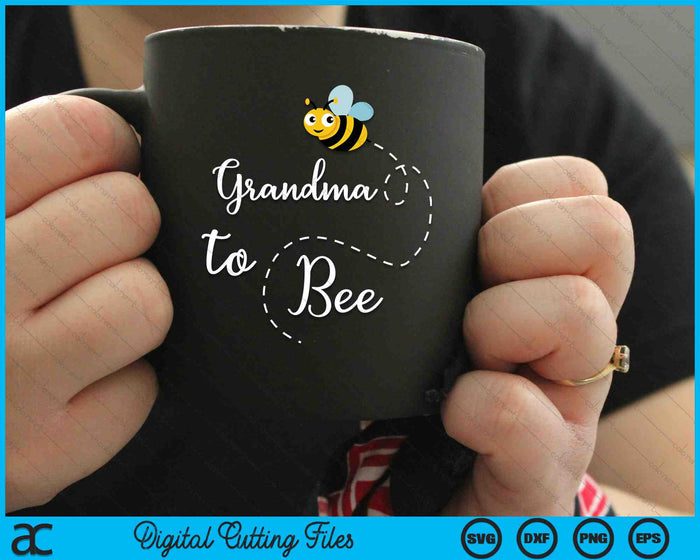Grandma To Bee Cute Pregnancy Announcemen SVG PNG Digital Cutting Files