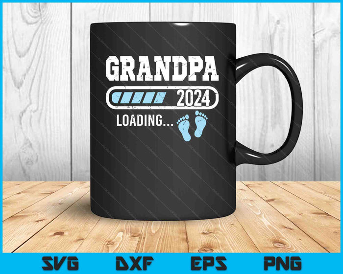 Grandpa 2024 Loading for Pregnancy Announcement SVG PNG Digital Cutting Files