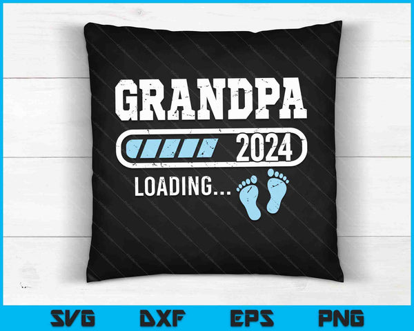 Grandpa 2024 Loading for Pregnancy Announcement SVG PNG Digital Cutting Files