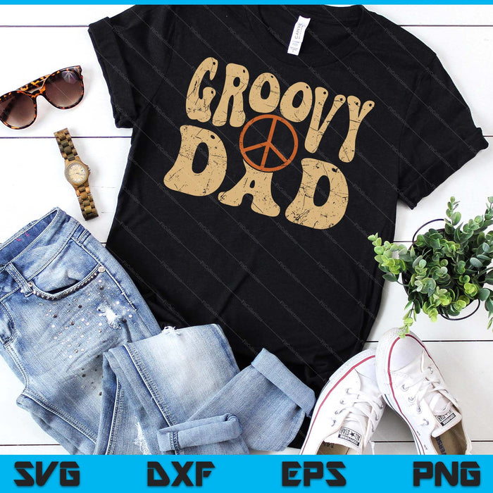 Groovy Dad 70s Aesthetic Nostalgia 1970's Retro SVG PNG Digital Printable Files