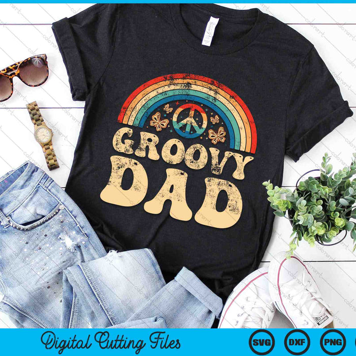 Groovy Dad 70s Aesthetic Nostalgia 1970's Retro SVG PNG Cutting Printable Files