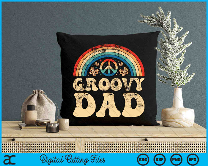 Groovy Dad 70s Aesthetic Nostalgia 1970's Retro SVG PNG Cutting Printable Files