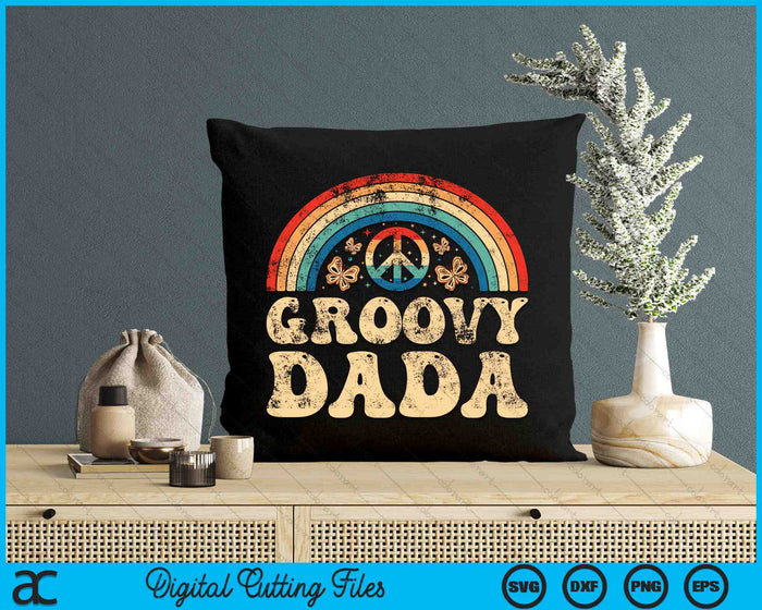 Groovy Dada 70s Aesthetic Nostalgia 1970's Retro SVG PNG Cutting Printable Files