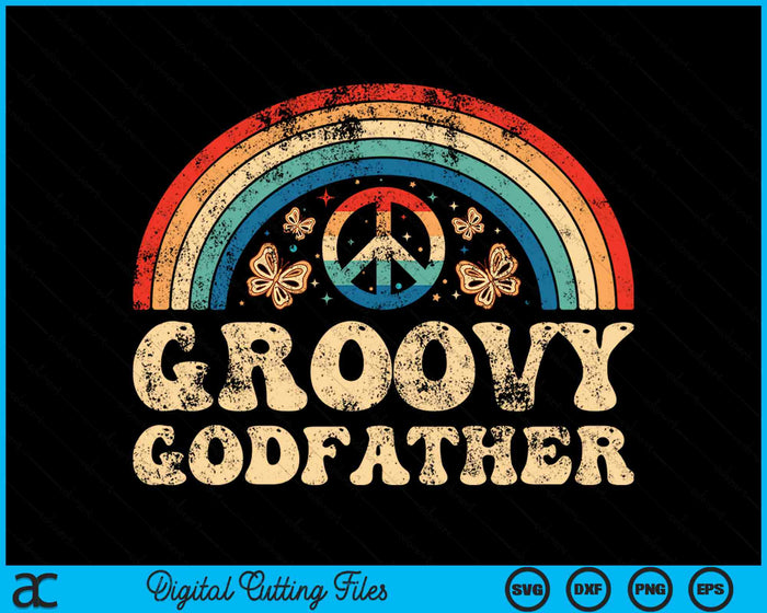 Groovy Godfather 70s Aesthetic Nostalgia 1970's Retro SVG PNG Cutting Printable Files