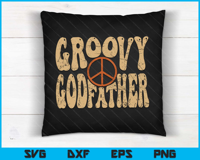 Groovy Godfather 70s Aesthetic Nostalgia 1970's Retro SVG PNG Digital Printable Files