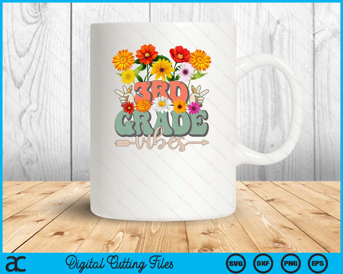Groovy Hippie Wildflower 3rd Grade Vibes Teachers Girls Kids SVG PNG Digital Cutting Files Groovy Hippie Wildflower 3rd Grade Vibes Teachers Girls Kids SVG PNG Digital Cutting Files
