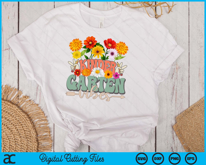 Groovy Hippie Wildflower Kindergarten Vibes Teachers Girls Kids SVG PNG Digital Cutting Files Groovy Hippie Wildflower Kindergarten Vibes Teachers Girls Kids SVG PNG Digital Cutting Files
