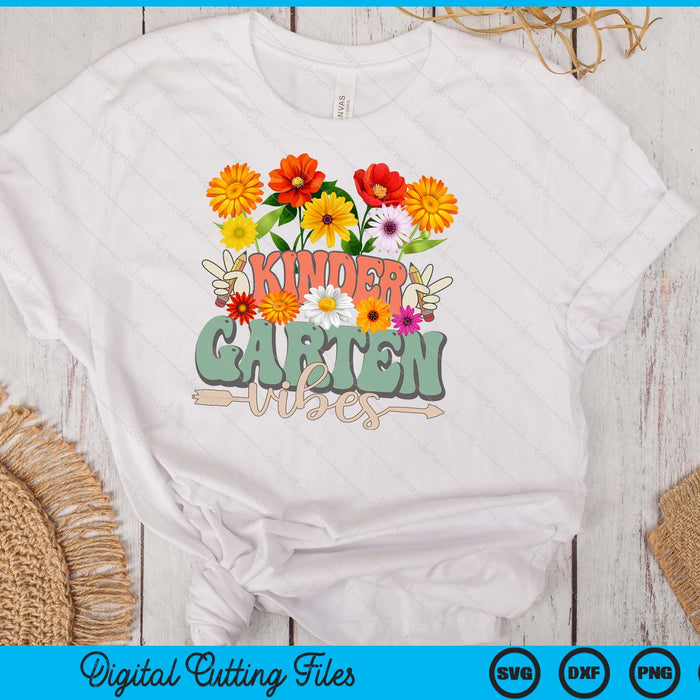 Groovy Hippie Wildflower Kindergarten Vibes Teachers Girls Kids SVG PNG Digital Cutting Files Groovy Hippie Wildflower Kindergarten Vibes Teachers Girls Kids SVG PNG Digital Cutting Files