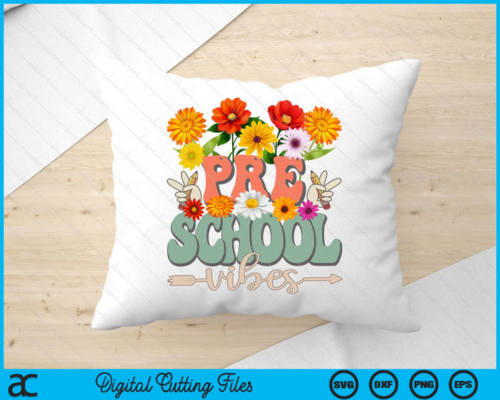 Groovy Hippie Wildflower Preschool Vibes Teachers Girls Kids SVG PNG Digital Cutting Files Groovy Hippie Wildflower Preschool Vibes Teachers Girls Kids SVG PNG Digital Cutting Files