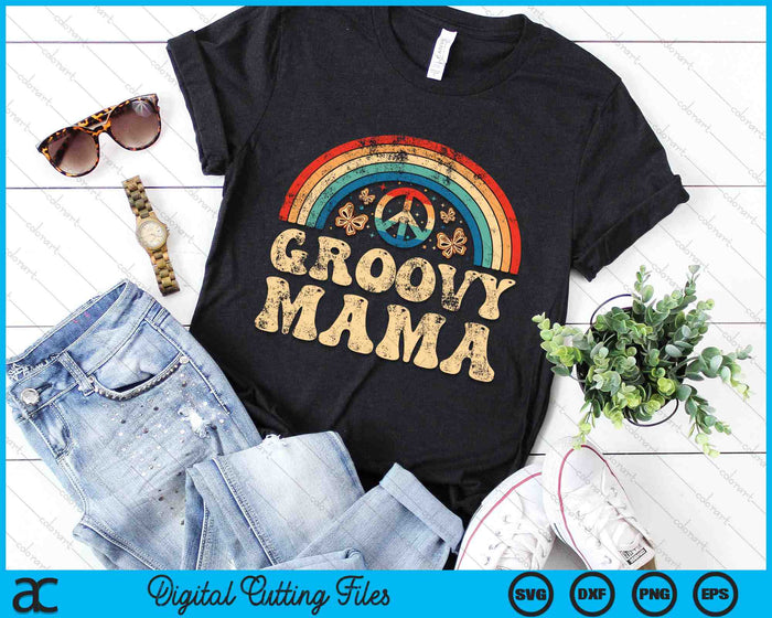 Groovy Mama 70s Aesthetic Nostalgia 1970's Retro SVG PNG Cutting Printable Files