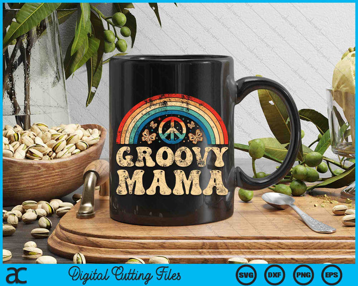 Groovy Mama 70s Aesthetic Nostalgia 1970's Retro SVG PNG Cutting Printable Files