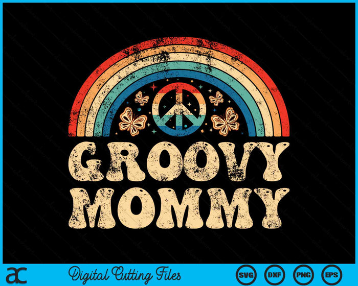 Groovy Mommy 70s Aesthetic Nostalgia 1970's Retro SVG PNG Cutting Printable Files