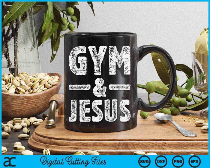 Gym & Jesus Christian Workout Fitness SVG PNG Digital Printable Files Gym & Jesus Christian Workout Fitness SVG PNG Digital Printable Files