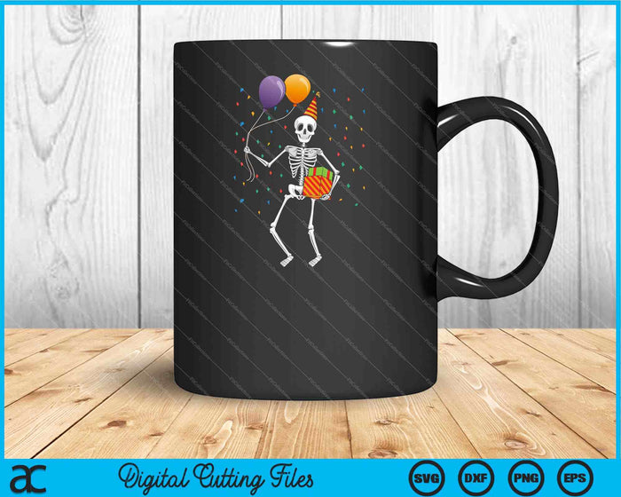 Halloween Birthday Party Outfit Skeleton SVG PNG Digital Cutting Files Halloween Birthday Party Outfit Skeleton SVG PNG Digital Cutting Files
