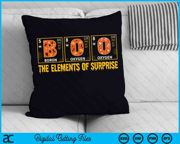 Halloween Boo School Chemistry The Elements Of Surprise SVG PNG Digital Cutting Files