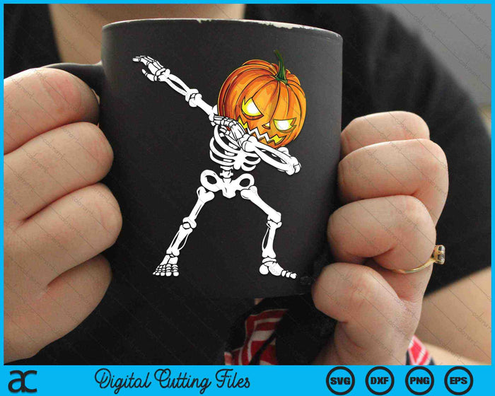 Halloween Dabbing Skeleton Scary Pumpkin SVG PNG Archivos de corte digital Halloween Dabbing Skeleton Scary Pumpkin SVG PNG Archivos de corte digital