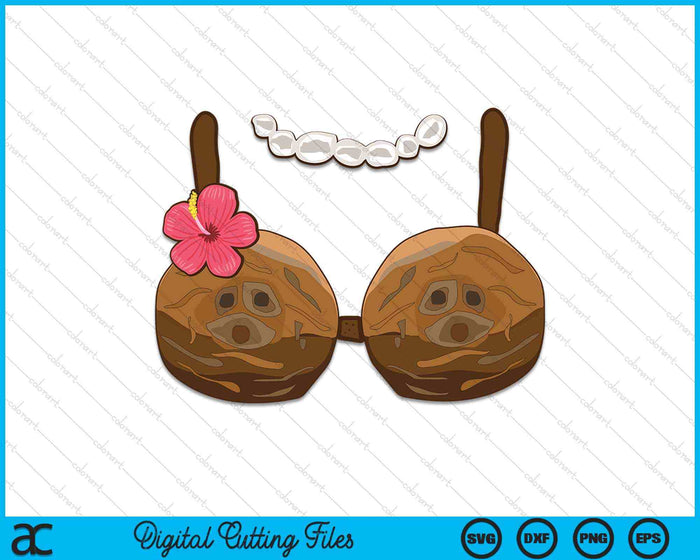Halloween traje de sujetador de coco coco Halloween SVG PNG archivo de corte digital Halloween traje de sujetador de coco coco Halloween SVG PNG archivo de corte digital