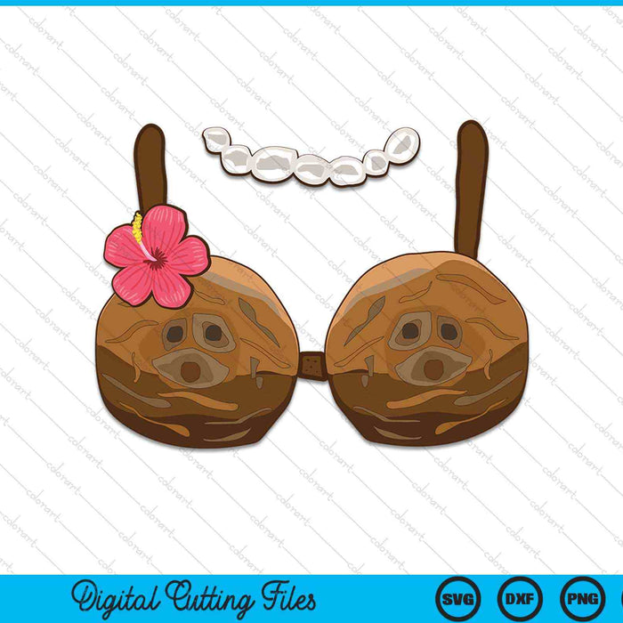 Halloween traje de sujetador de coco coco Halloween SVG PNG archivo de corte digital Halloween traje de sujetador de coco coco Halloween SVG PNG archivo de corte digital