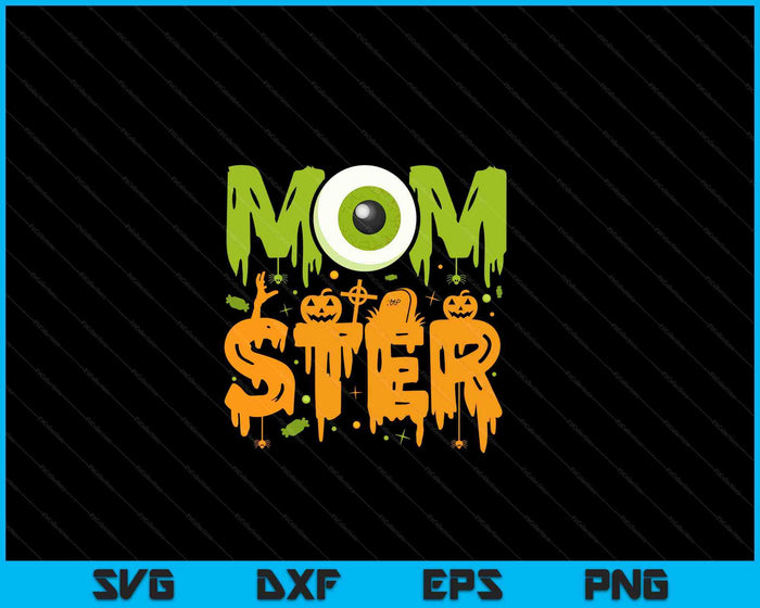 Disfraz de Halloween Momster espeluznante Halloween SVG PNG Cortar archivos imprimibles Disfraz de Halloween Momster espeluznante Halloween SVG PNG Cortar archivos imprimibles
