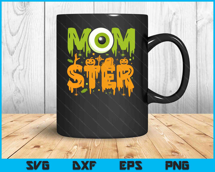 Disfraz de Halloween Momster espeluznante Halloween SVG PNG Cortar archivos imprimibles Disfraz de Halloween Momster espeluznante Halloween SVG PNG Cortar archivos imprimibles