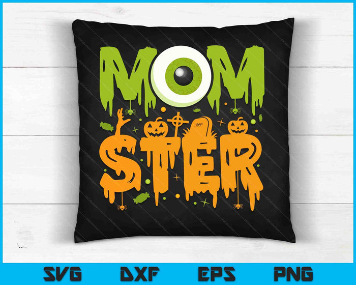 Disfraz de Halloween Momster espeluznante Halloween SVG PNG Cortar archivos imprimibles Disfraz de Halloween Momster espeluznante Halloween SVG PNG Cortar archivos imprimibles