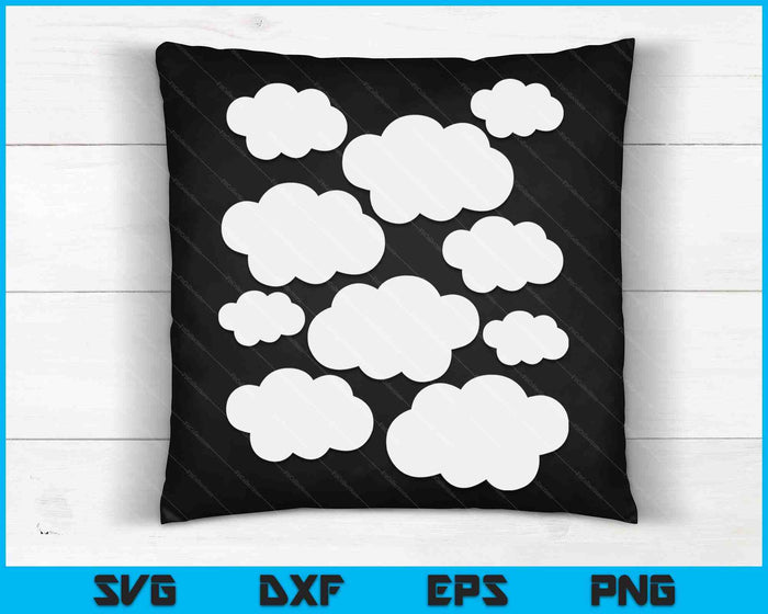 Halloween Costume White Clouds SVG PNG Digital Cutting Files Halloween Costume White Clouds SVG PNG Digital Cutting Files