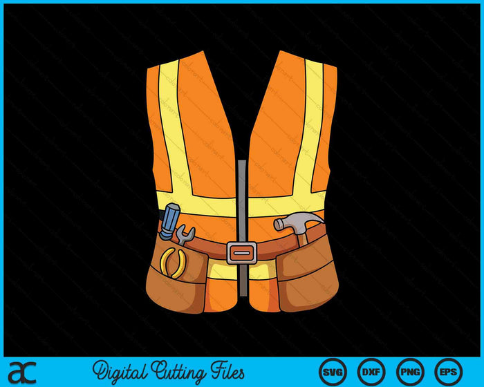 Halloween DIY construcción trabajador traje SVG PNG archivos de corte digital Halloween DIY construcción trabajador traje SVG PNG archivos de corte digital