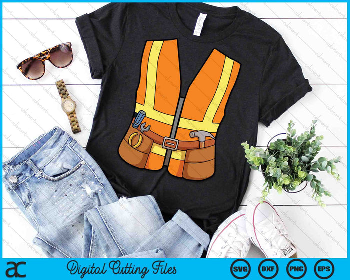 Halloween DIY construcción trabajador traje SVG PNG archivos de corte digital Halloween DIY construcción trabajador traje SVG PNG archivos de corte digital