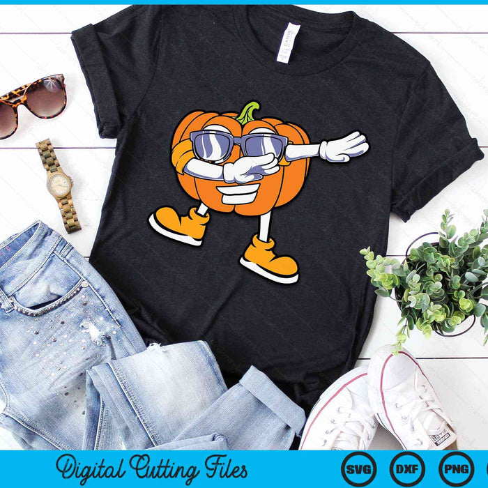 Halloween Dabbing Pumpkin Thanksgiving Day SVG PNG Digital Cutting Files Halloween Dabbing Pumpkin Thanksgiving Day SVG PNG Digital Cutting Files