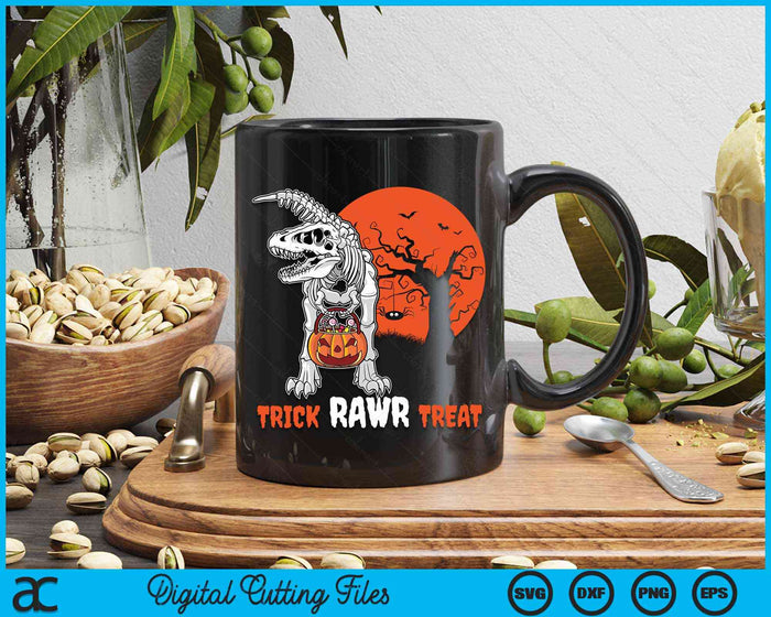 Halloween Dinosaur Skeleton Trick Rawr Treat Scary SVG PNG Digital Cutting Files Halloween Dinosaur Skeleton Trick Rawr Treat Scary SVG PNG Digital Cutting Files
